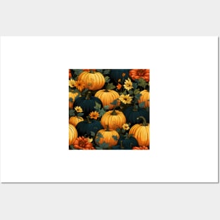 Pumpkin Pattern 23 Posters and Art